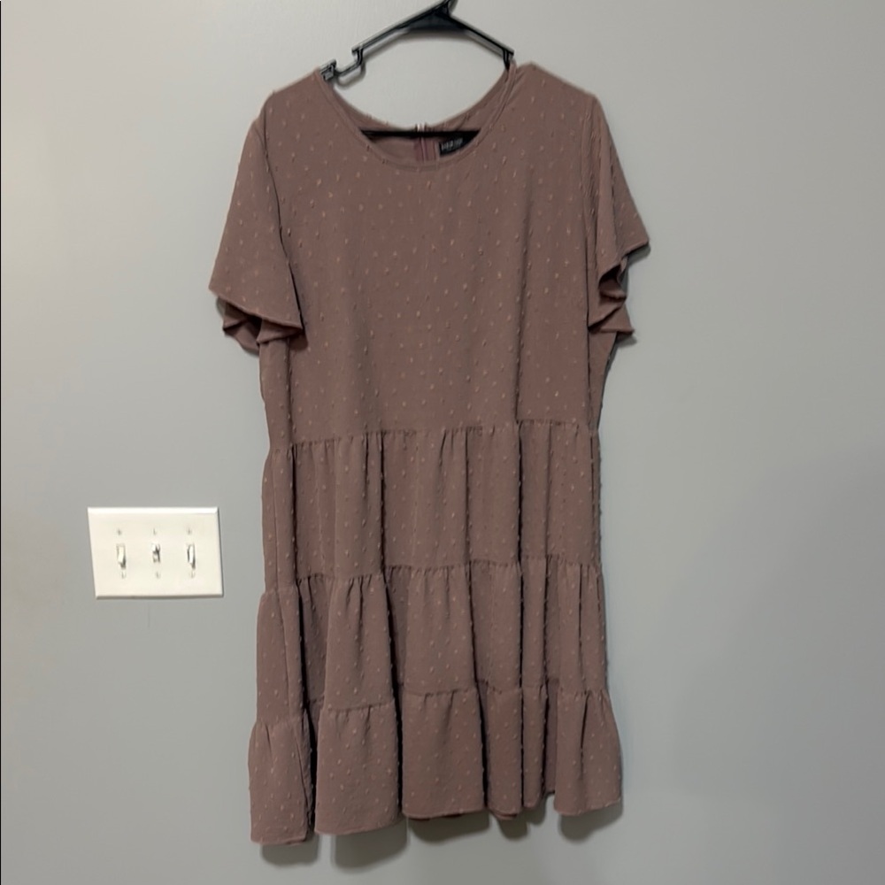 SHEIN Brown Midi Dress